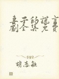 妻子的谎言电视剧全集免费观看