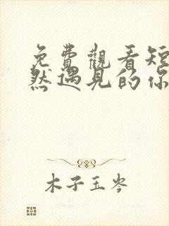 免费观看短剧偶然遇见的你