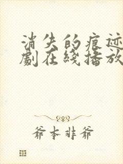 消失的痕迹电视剧在线播放免费完整版