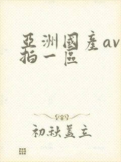 亚洲国产av自拍一区