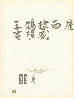 王鹤棣白鹿主演电视剧