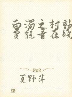 白浊之村动漫免费观看在线观看