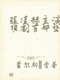 张凌赫主演的电视剧有哪些