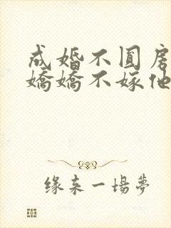 成婚不圆房重生娇娇不嫁他急了免费观看封面