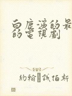 白鹿演的最好看的电视剧