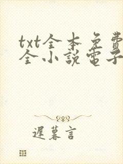 txt全本免费全小说电子书下载