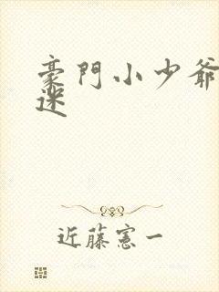 豪门小少爷是财迷封面