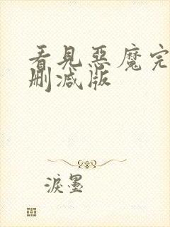 看见恶魔完整无删减版封面