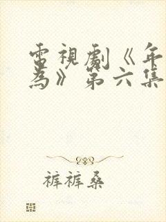 电视剧《年少有为》第六集