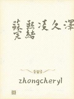 苏熙凌久泽全文完结封面