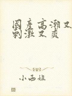 国产高潮又爽又刺激又爽封面