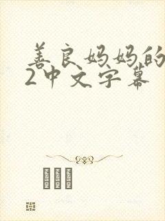 善良妈妈的朋友2中文字幕封面