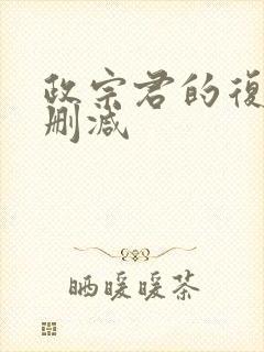 政宗君的复仇无删减封面