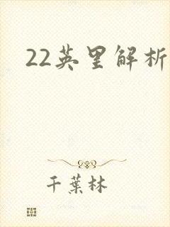 22英里解析