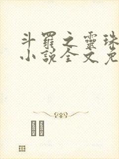 斗罗之灵珠神剑小说全文免费阅读无弹窗