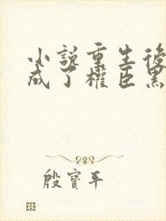 小说重生后,她成了权臣黑月光下载封面