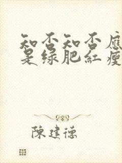 知否知否应是绿是绿肥红瘦封面