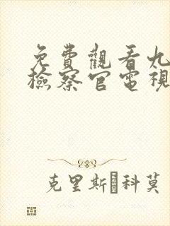 免费观看九部的检察官电视剧封面