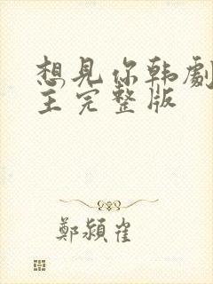 想见你韩剧双男主完整版