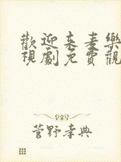 欢迎来麦乐村电视剧免费观看