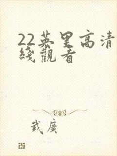 22英里高清在线观看