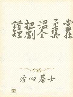 错把温柔当情深短剧全集在线观看