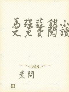 马强苏钥小说全文免费阅读最新章节