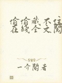 偷偷藏不住小说在线全文阅读