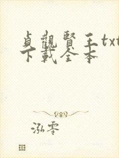 贞观贤王txt下载全本