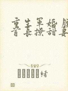 重生军婚 腹黑首长撩甜妻