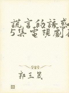 谎言的诱惑第25集电视剧在线观看