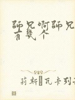 师兄啊师兄女主有几个