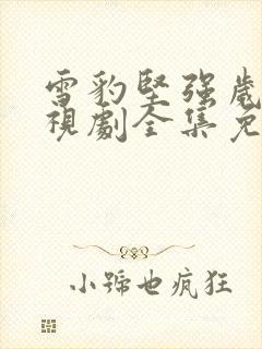 雪豹坚强岁月电视剧全集免费观看封面