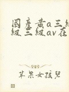 国产黄a三级三级三级av在线看