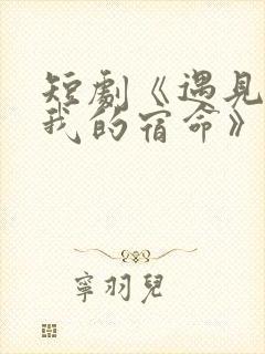 短剧《遇见你是我的宿命》