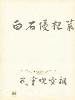 白石优杞菜封面