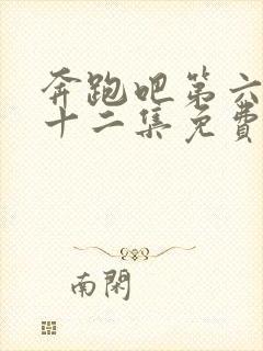 奔跑吧第六季第十二集免费观看