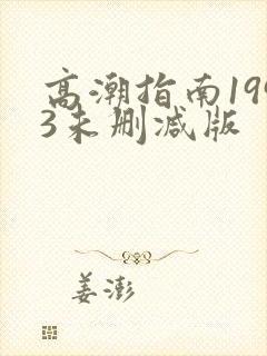 高潮指南1993未删减版