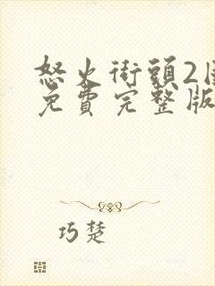 怒火街头2国语免费完整版