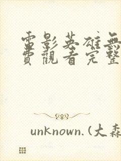 电影英雄无语免费观看完整版电影封面