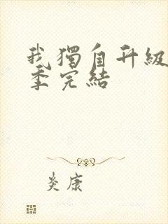 我独自升级第三季完结封面