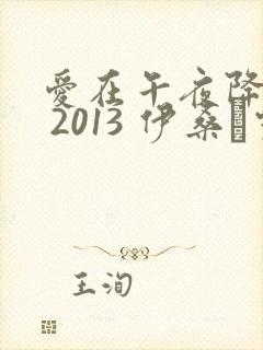 爱在午夜降临前 2013 伊桑·霍克