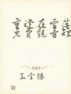 重逢在雪落之前免费观看短剧封面