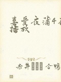 喜爱夜蒲4在线播放