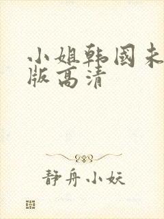 小姐韩国未删减版高清
