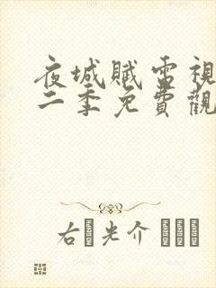 夜城赋电视剧第二季免费观看