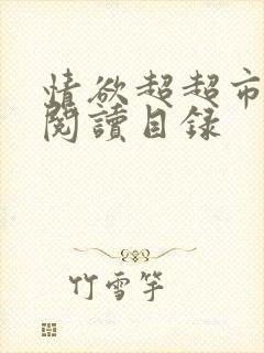 情欲超超市二全阅读目录封面