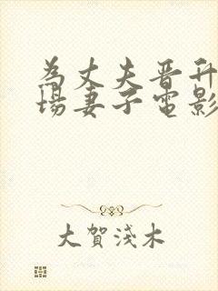 为丈夫晋升的职场妻子电影