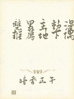 双男主动漫日剧推荐地下偶像