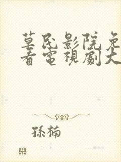 草民影院免费观看电视剧大全